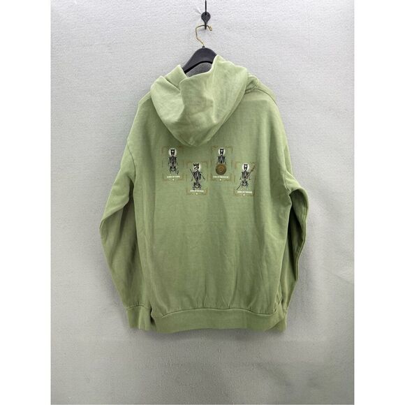 Cloak Mens Green Cotton Blend Fleece Pullover Hoodie Sweatshirt Size Large - Picture 1 of 9